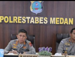 Terkait TTPO, Kapolrestabes Medan Ikuti Arahan Kapolri Via Vidcon