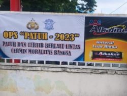 Satlantas Polrestabes Medan Sosialisasi Ops Patuh Toba 2023 di Seputaran Lapangan Merdeka