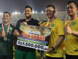 Kombes Pol Valentino Top Skor Turnamen Sepakbola Trantibum Walikota Medan