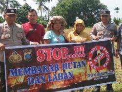 Stop Bakar Hutan ! Polrestabes Medan Operasi Karuna 2023 di Kutalimbaru