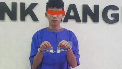 SUH, pengedar sabu yang ditangkap di kandang lembu oleh petugas BNNK Langkat