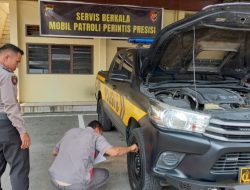 Biar Tetap Awet dan Prima, Belasan Mobil Patroli Perintis Presisi Dicek Berkala