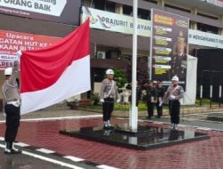 Waka Polrestabes Medan Inspektur Upacara Peringatan HUT Kemerdekaan RI ke-78