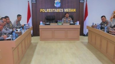 Jelang Kedatangan Presiden RI, Waka Polrestabes Medan Beri Arahan ke Personil