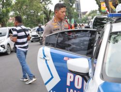 Kapolrestabes Medan Pantau Kedatangan Presiden RI saat Haul H Anif Bin H Gulrang Shah Orangtua Wagubsu Sumut