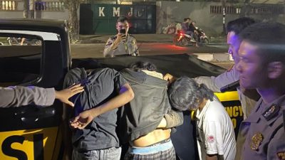 Bubarkan Kerumunan Warga, Sat Samapta Polrestabes Medan Boyong Tiga Maling Besi