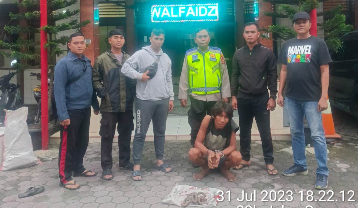 Polsuska menangkap maling penambat kereta api berinisial J