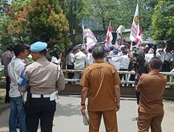 Kasi Humas Polrestabes Medan PAM Unras di Dinas Perkim