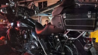 Harley Davidson yang dikendarai korban.(ist)