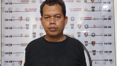 TF, oknum guru ngaji cabuli santriwati yang ditangkap Polres Pelabuhan Belawan.