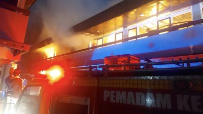 Hotel Rudang Berastagi kebakaran, Senin (5/9/2023) malam.