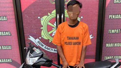 Tompra, maling motor di Samosir kabur ke Belawan dan akhirnya ditangkap