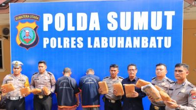 Polres Labuhanbatu ungkap peredaran ganja kering antarprovinsi dari Aceh Tenggara