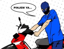 Modus Beli Nasi, Sepeda Motor Kawan Digelapkan