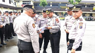 Kabag Ops Polrestabes Medan Apel Resimen Antisipasi Perkembangan Kamtibmas