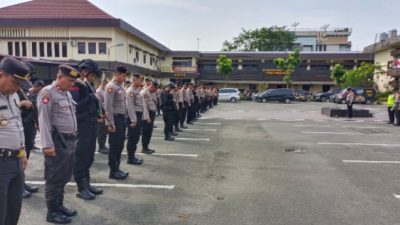 Apel kedatangan Presiden RI.(ist)