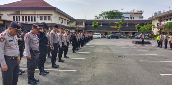 Apel kedatangan Presiden RI.(ist)