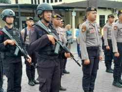 Kasat Narkoba Polrestabes Medan Apel PAM Kunker Presiden RI Jokowi Bersama Rombongan