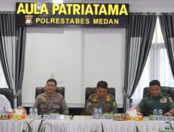 Persiapan PAM Ops Mantap Brata Toba 2023-2024, Polrestabes Medan Rakor Lintas Sektoral