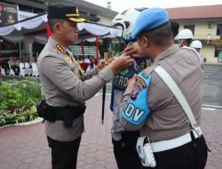 Kapolrestabes Medan Pimpin Apel Gelar Pasukan Ops Mantap Brata Toba 2023-2024
