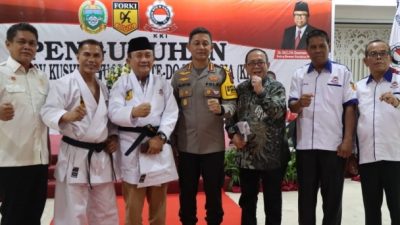 Polrestabes Medan Hadiri Pengukuhan Pengprov Kushin Ryu M Karate-Do Sumut