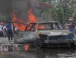 Usai Mengisi BBM, Mobil Toyota Vios Terbakar di SPBU Kisaran
