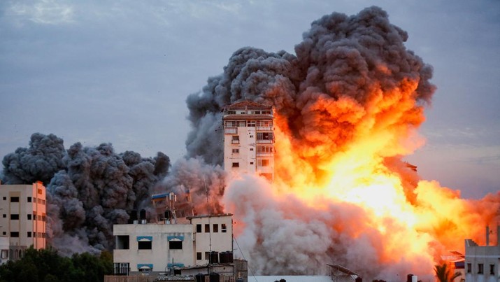 Ledakan di Israel REUTERS/MOHAMMED SALEM
