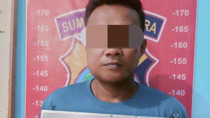 WP alias Yudi, pencuri kabel listrik yang ditangkap petugas Polres Tebingtinggi
