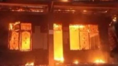 Diduga Arus Pendek, 10 Pintu Rumah Hangus Terbakar, Tidak ada Korban Jiwa