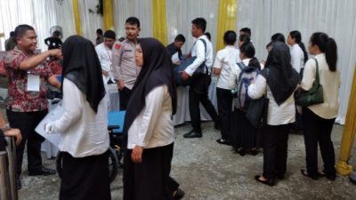 Polrestabes Medan PAM Seleksi Calon ASN di Kampus Amir Hamzah : 400 Orang Ikut Seleksi
