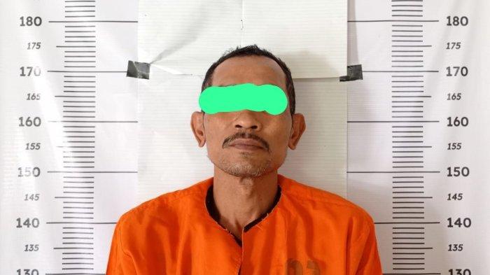 RP alias Ramses, pembobol warung tetangga yang ditangkap Polsek Tanjungbalai Selatan.