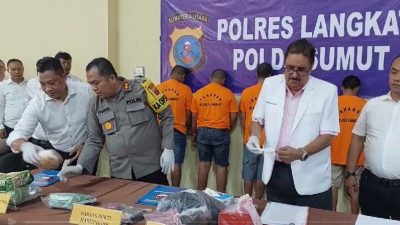 1 Kg Sabu Gagal Beredar di Tanjung Pura, Tiga Orang Ditangkap