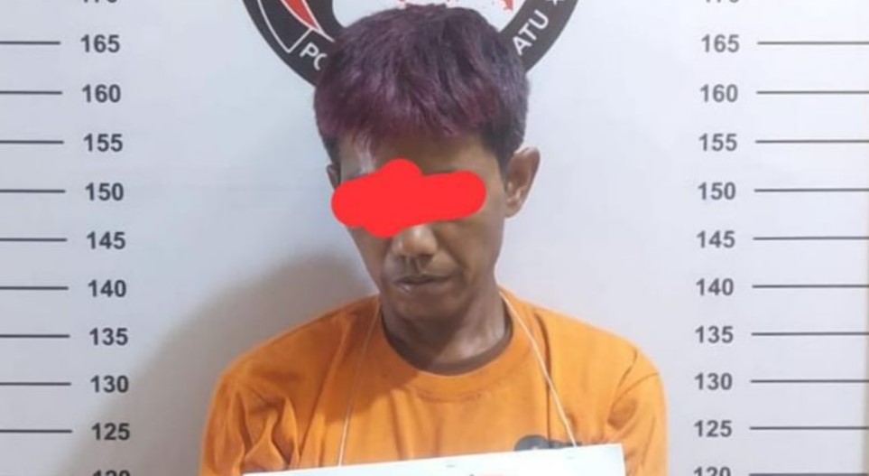BS alias Bahrum, pengedar sabu di Kampung Toba yang ditangkap petugas Polres Labuhanbatu