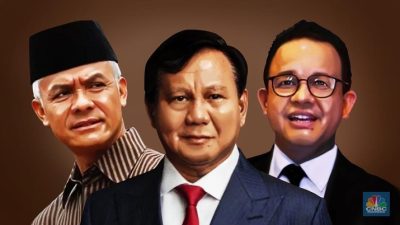 Foto tiga calon presiden RI