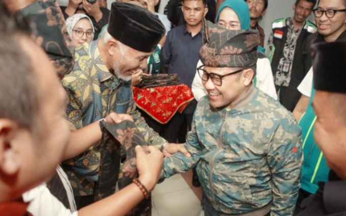 Cawapres No 1 Muhaimin Iskandar di Kota Padang.(ist)