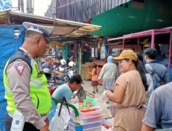 Sat Lantas Polrestabes Medan Tertibkan Pedagang Kaki Lima dan Parkir Liar