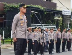Kombes Pol Valentino Alfa Tatareda Pimpin Apel Terakhir di Polrestabes Medan