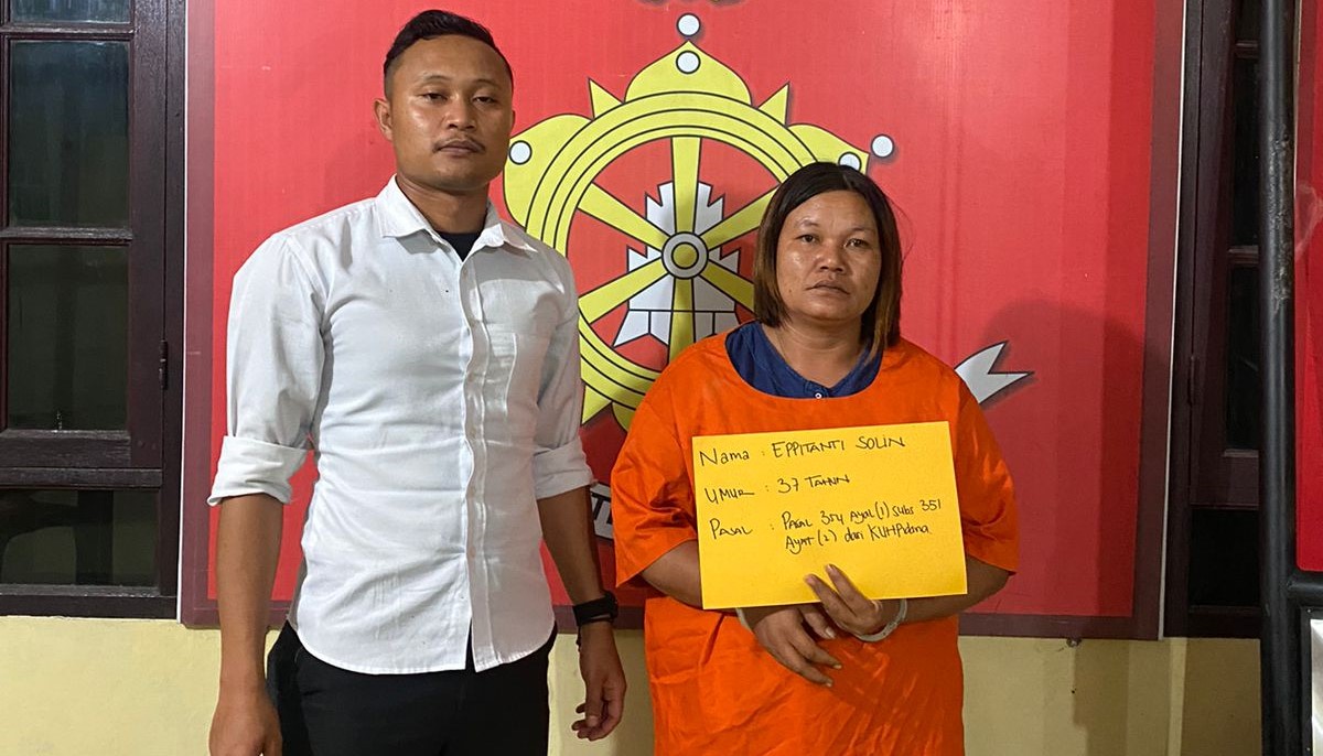 Eppitanti boru Solin, emak-emak brutal yang pernah ngancam wisatawan kini dijebloskan ke penjara karena bacok kakak ipar