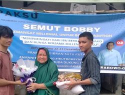 Momen Hari Ibu, Relawan Semut Bobby Nasution Bagikan Sembako ke Emak-emak di Paluta