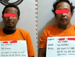 Dua Pengedar Sabu Desa Pulo Jantan tak Berkutik saat Digerebek Polisi
