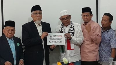 Gerakan kemanusiaan masyarakat di Sumut berhasil mengumpulkan bantuan Rp 1,6 miliar untuk warga di Palestina.