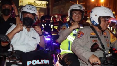 Malam Pergantian Tahun, Kapolrestabes Medan Patroli Naik Motor