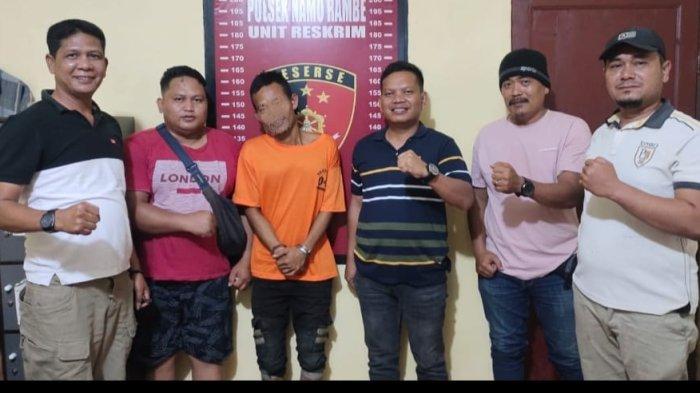 Polsek Namorambe menangkap ARS, tersangka pembobol rumah yang sangat meresahkan warga.