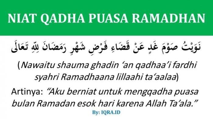 niat puasa ganti ramadhan terbaru