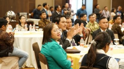 Badikenita Br Sitepu disela-sela pelantikan DPC Peradi Kota Medan.(Ist)