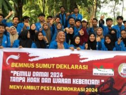 Wujudkan Demokrasi Bermartabat, BEMNUS Al Azhar Medan Serukan Pemilu Damai 2024