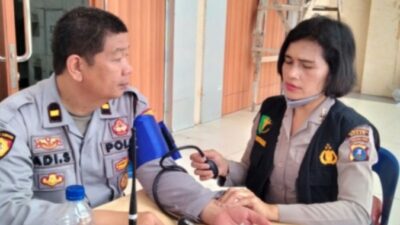 Kesehatan Personil Yang Bertugas Di PPK Dicek Tim Dokkes Polrestabes Medan
