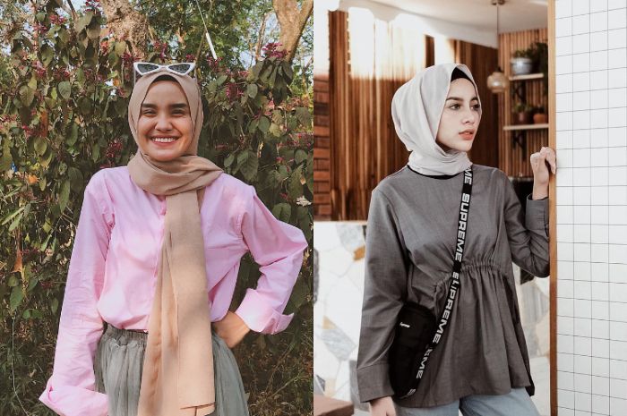 hijab pashmina untuk simpel kekinian cocok lebaran syar