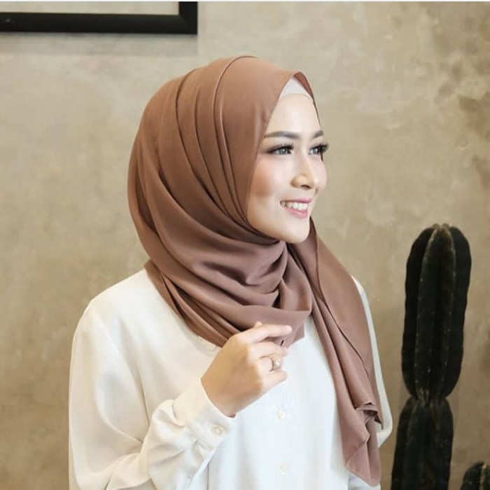 hijab segi empat dada pashmina menutup cantik