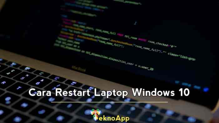 cara restart laptop terbaru